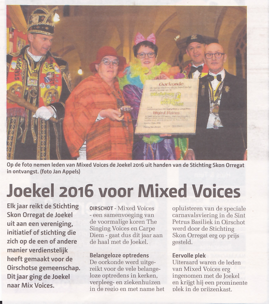 Carnaval 2016 De Joekel